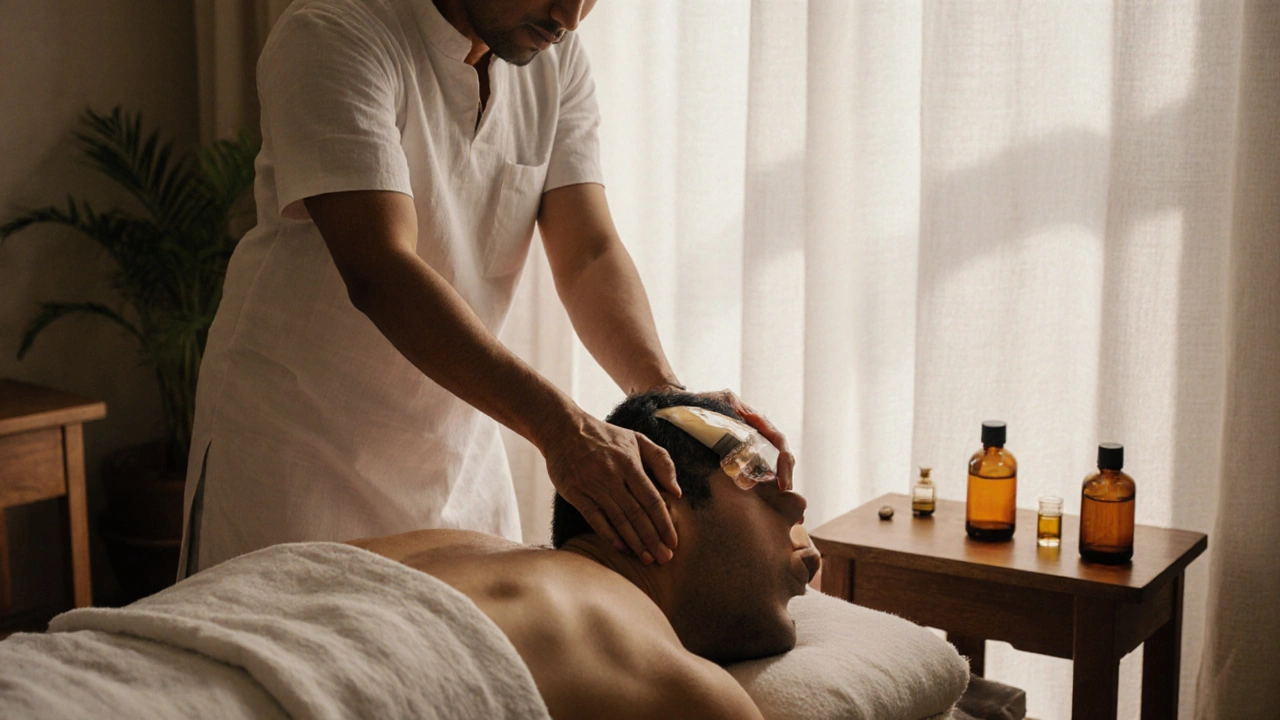 Co znamenají suché lokty v indické masáži hlavy?