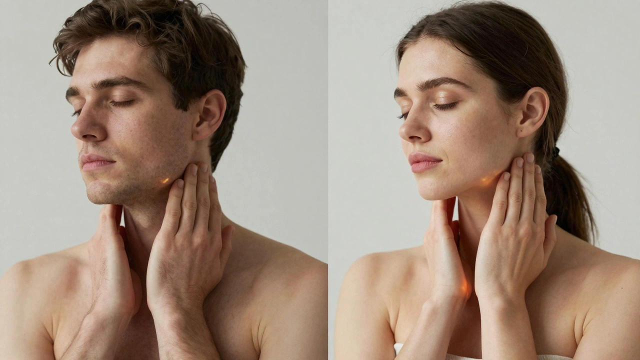 Muž a žena s jemně zářící pokožkou po masáži, symbolizující zlepšení kvality pleti.