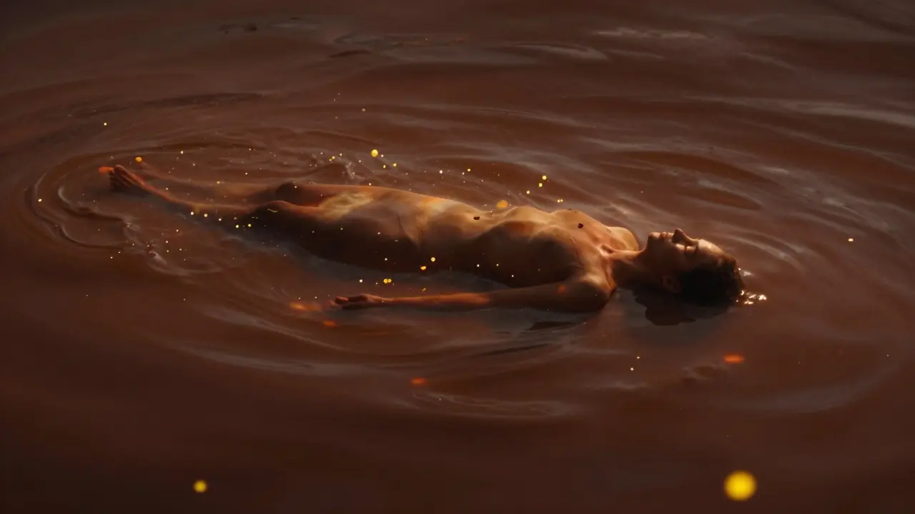 Koncepitní zobrazení hluboké relaxace a uvolňování endorfinů při masáži.